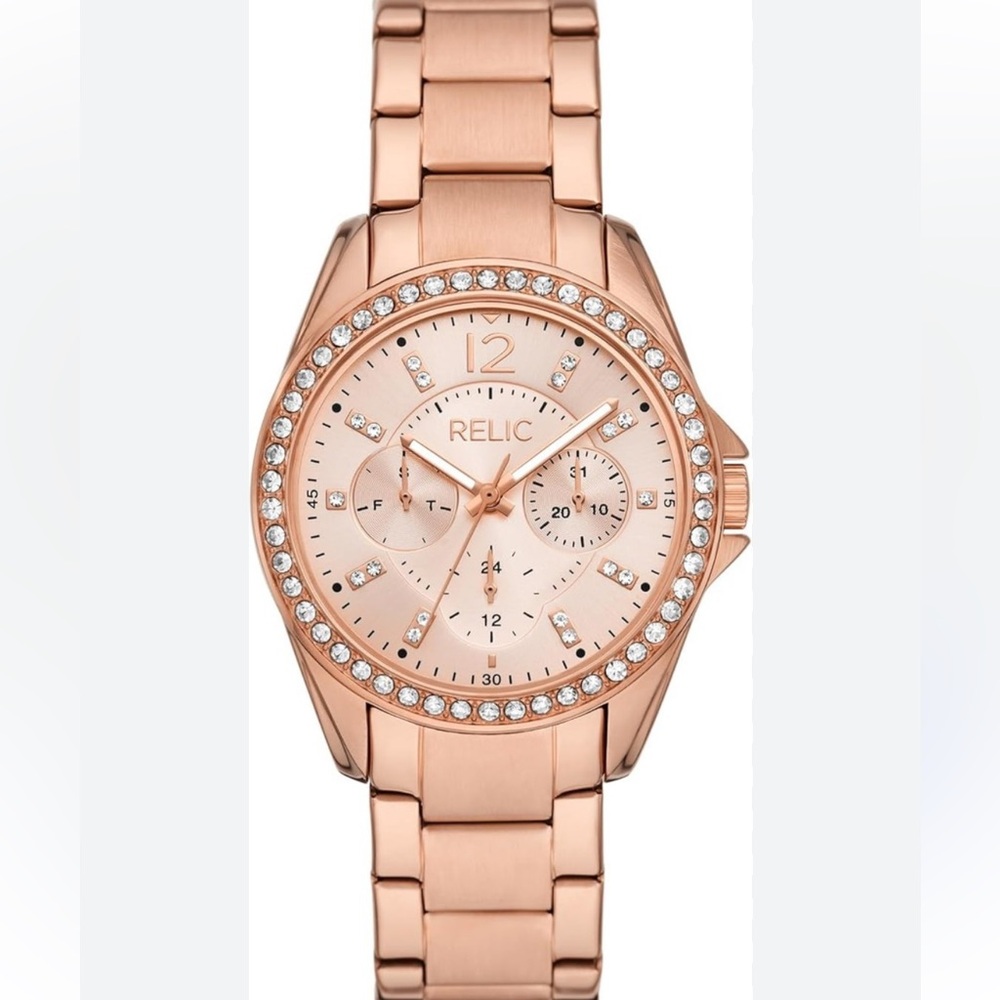 Relic by Fossil Women's Emersyn Rose Gold-Tone Multifunction Watch ZR16023